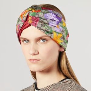 Gucci Floral Print Hair Band Size M